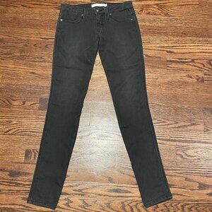 Frankie B. JEGGING SIZE 25 Med Wash Black Denim
